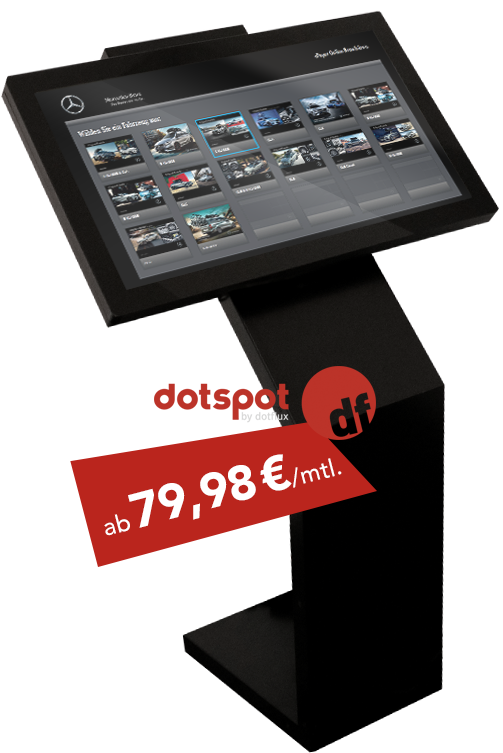 dotflux™ dotspot | Digital Signage und Marketing am PoS